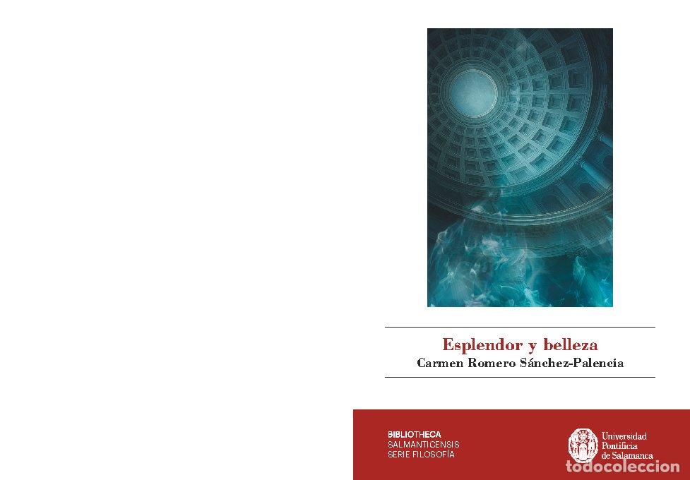 Libros: ESPLENDOR Y BELLEZA - ROMERO SANCHEZ-PALENCIA, CARMEN