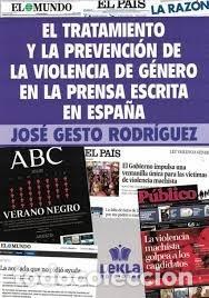 Livros: EL TRATAMIENTO Y LA PREVENCION DE LA VIOLENCIA DE GENERO EN - GESTO RODRIGUEZ, JOSE