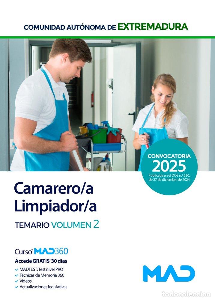 Libri: CAMARERO/A LIMPIADOR/A PERSONAL LABORAL GRUPO V 2 EXTREMADU - AA.VV