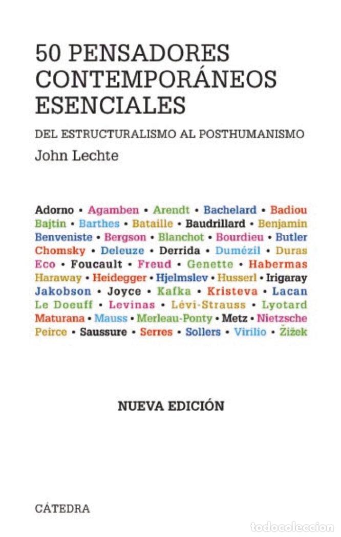 Libros: CINCUENTA PENSADORES CONTEMPORANEOS ESENCIALES - LECHTE, JOHN