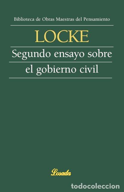 Libros: SEGUNDO ENSAYO SOBE EL GOBIERNO CIVIL - LOCKE