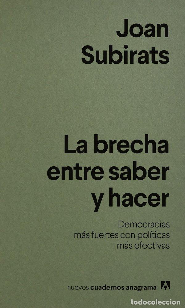 Livres: LA BRECHA ENTRE SABER Y HACER - SUBIRATS, JOAN