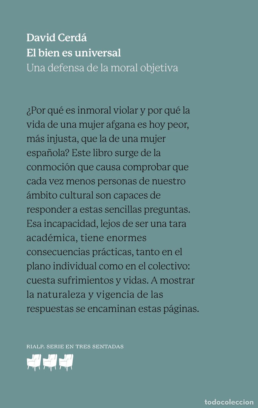 Libri: EL BIEN ES UNIVERSAL - Cerd&aacute; Garc&iacute;a, David