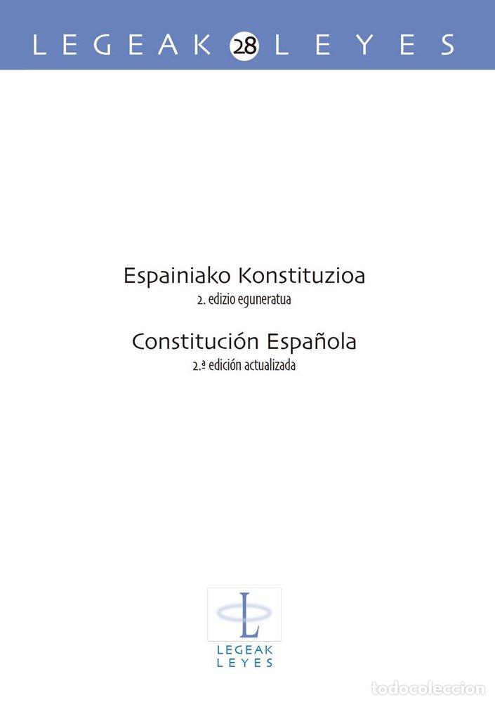 B&uuml;cher: ESPAINIAKO KONSTITUZIOA 2 EDIZIO EGUNERATUA CONSTITUCION 2&ordf; - UGARTEMENDIA EZEIZABARRENA, JUAN INAZI