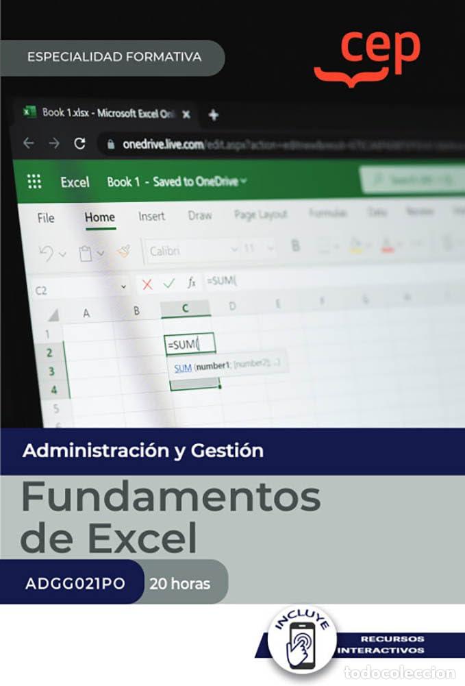 Libros: MANUAL FUNDAMENTOS EXCEL ADGG021PO ESPECIALIDADES FORMATIVA - Varios autores