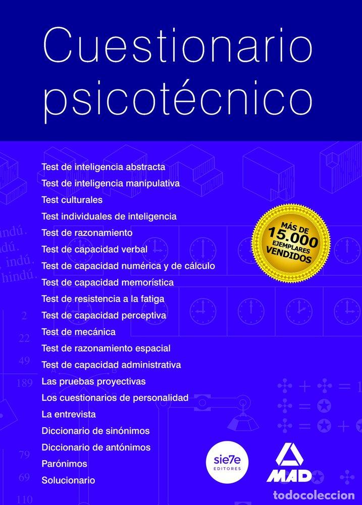 Libri: CUESTIONARIO PSICOTECNICO - AA.VV