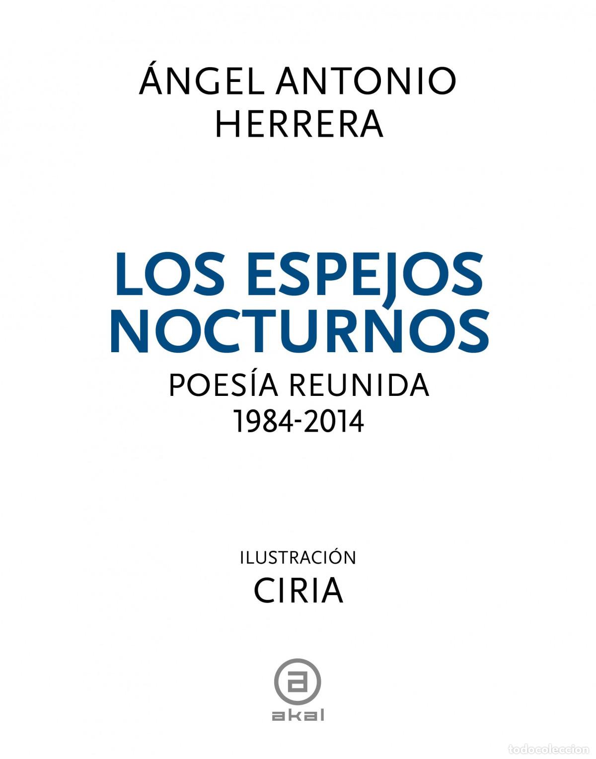 Livros: LOS ESPEJOS NOCTURNOS - Herrera, Angel Antonio