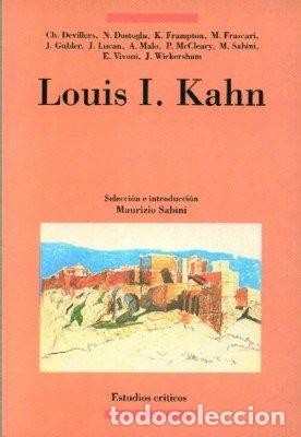Libros: LOUIS I. KAHN - SABINI, MAURIZIO
