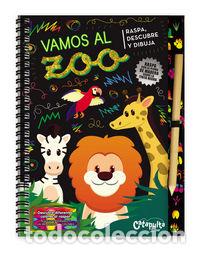 Libros: VAMOS AL ZOO RASPA DESCUBRE Y DIBUJA - AA.VV