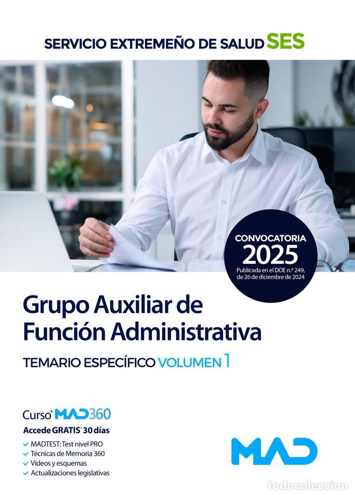 Libros: GRUPO AUXILIAR FUNCION ADMINISTRATIVA TEMARIO ESPECIFICO 1 - AA.VV