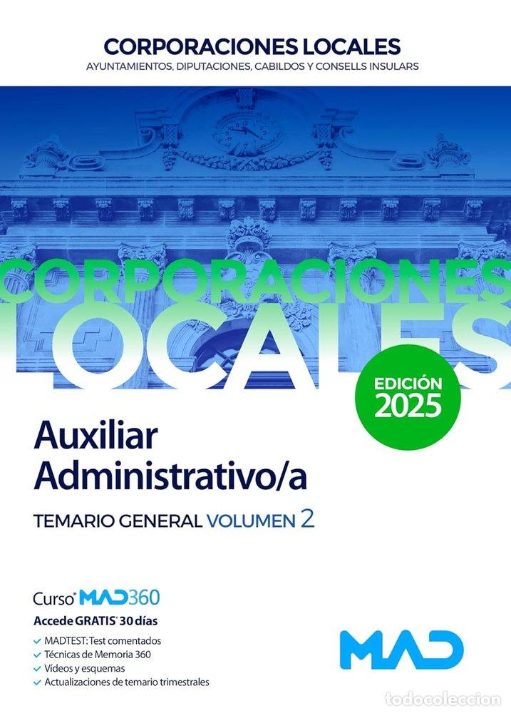 B&uuml;cher: 025 T2 AUXILIAR ADMINISTRATIVO ;A CORPORACIONES LOCALES - AA.VV