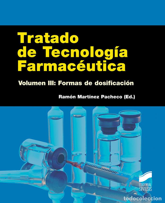 Libros: TRATADO DE TECNOLOGIA FARMACEUTICA. VOLUMEN 3 - MARTINEZ PACHECO, , RAMON