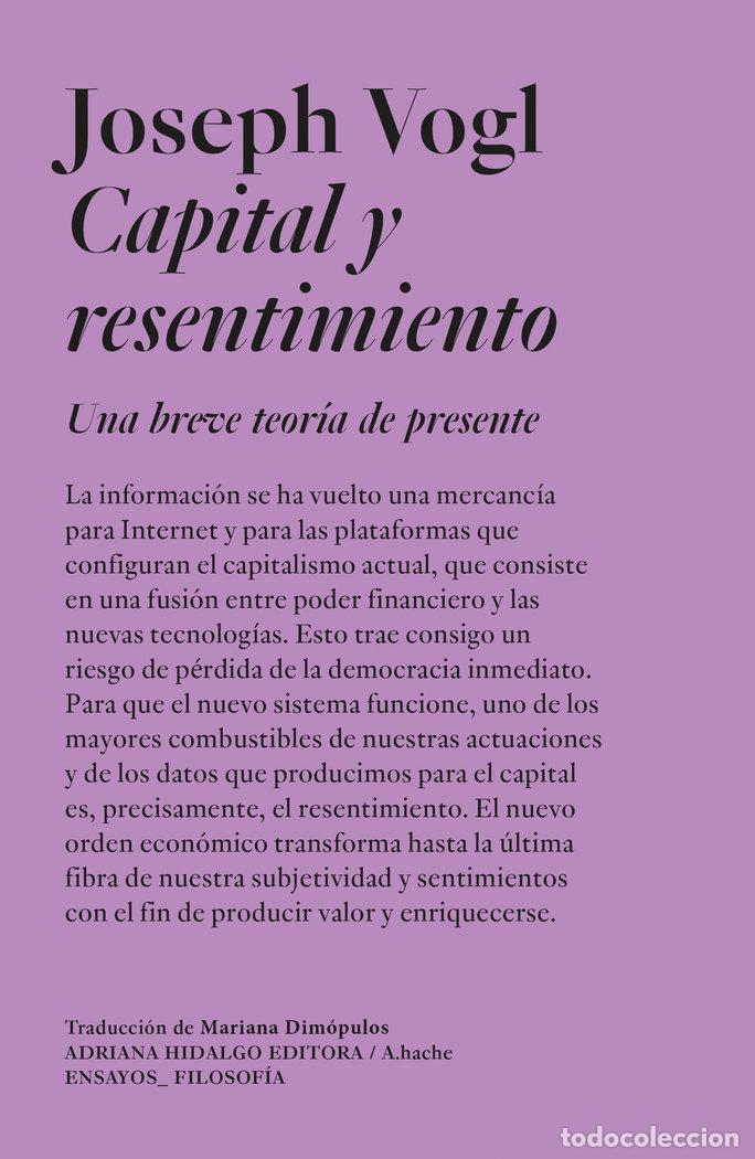 B&uuml;cher: CAPITAL Y RESENTIMIENTO - VOGL, JOSEPH