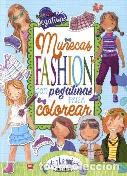 B&uuml;cher: MU&Ntilde;ECAS FASHION CON PEGATINAS PARA COLOREAR - AA.VV.