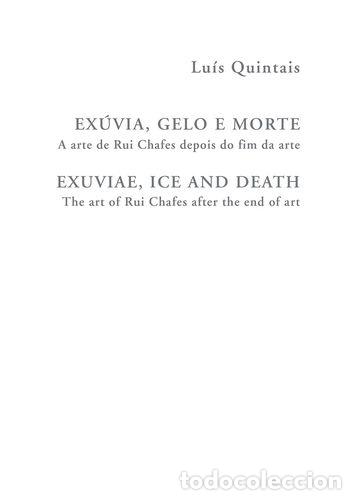 Livres: EX&Uacute;VIA, GELO E MORTE - A ARTE DE RUI CHAFES DEPOIS DO FIM DA ARTE - Quintais, Lu&iacute;s