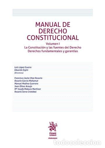 Libros: MANUAL DE DERECHO CONSTITUCIONAL VOL 1 - LUIS LOPEZ GUERRA
