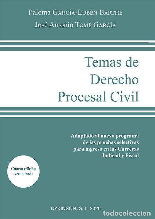 Libros: TEMAS DE DERECHO PROCESAL CIVIL 4&ordf; ED - GARCIA-LUBEN BARTHE, PALOMA