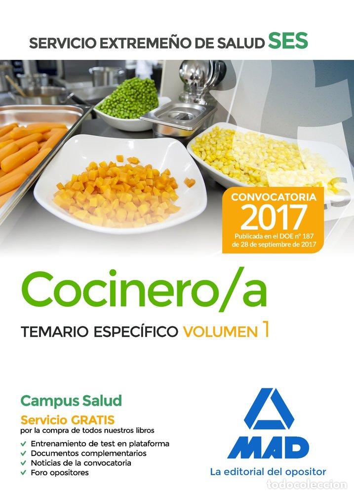 Libros: COCINERO/A SES 2017 TEMARIO ESPECIFICO VOL 1 - AA.VV.