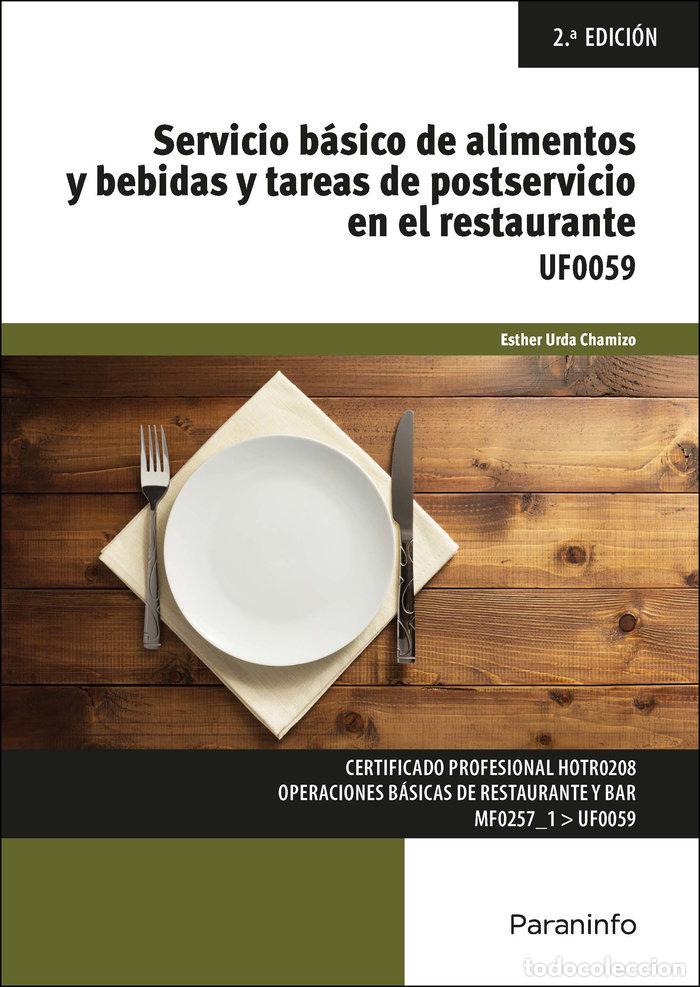 Libros: SERVICIO BASICO DE ALIMENTOS Y BEBIDAS Y TAREAS DE POSTSERV - URDA CHAMIZO, ESTHER