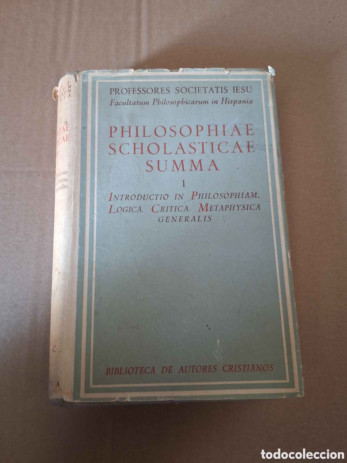 Libros: Obra filos&oacute;fica Philosophiae Scholasticae Summa