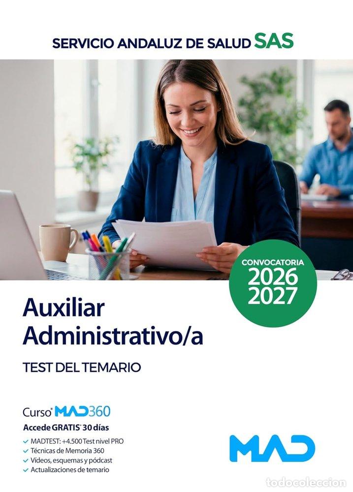 Libros: AUXILIAR ADMINISTRATIVO/A TEST TEMARIO SERVICIO ANDALUZ SALU - AA.VV