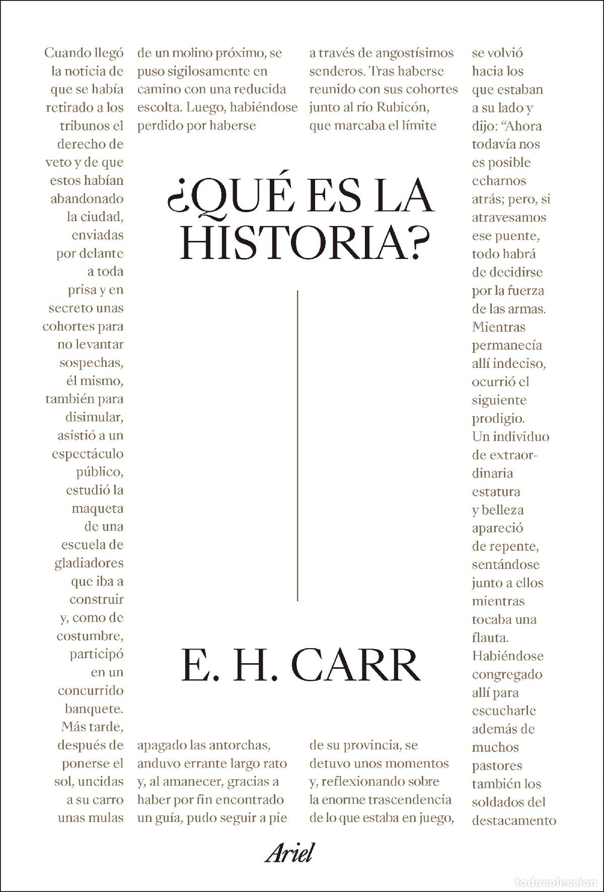 Libros: &iquest;QU&Eacute; ES LA HISTORIA? - Carr, E H