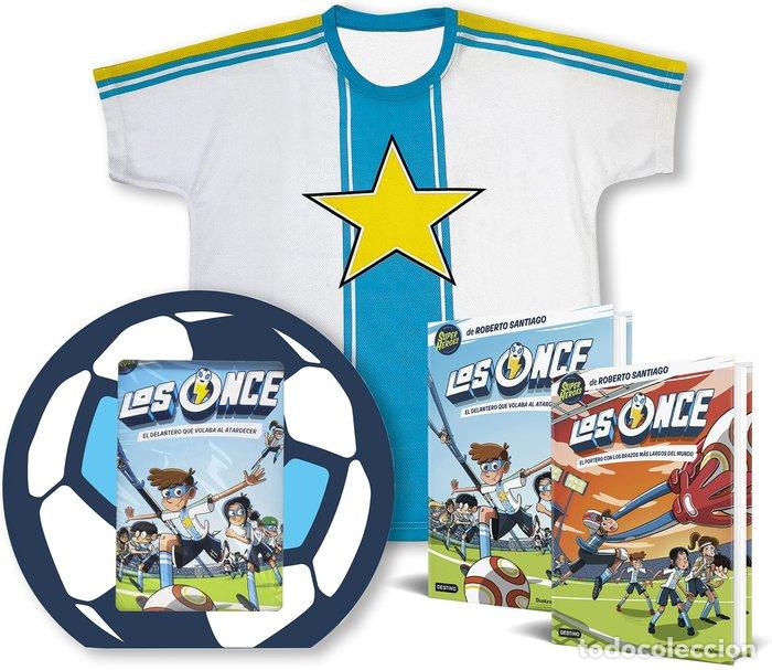 Libros: ESTUCHE LOS ONCE 1 + LOS ONCE 2 CON CAMISETA - ROBERTO SANTIAGO