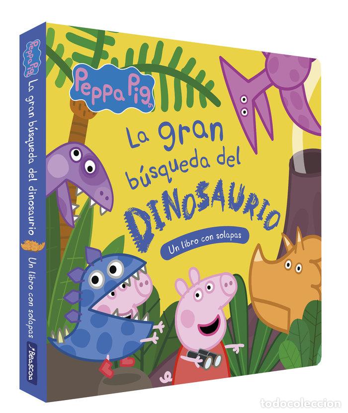 Libros: PEPPA PIG. LIBRO DE CART&Oacute;N CON SOLAPAS - LA GRAN B&Uacute;SQUEDA DEL DINOSAURIO - Hasbro