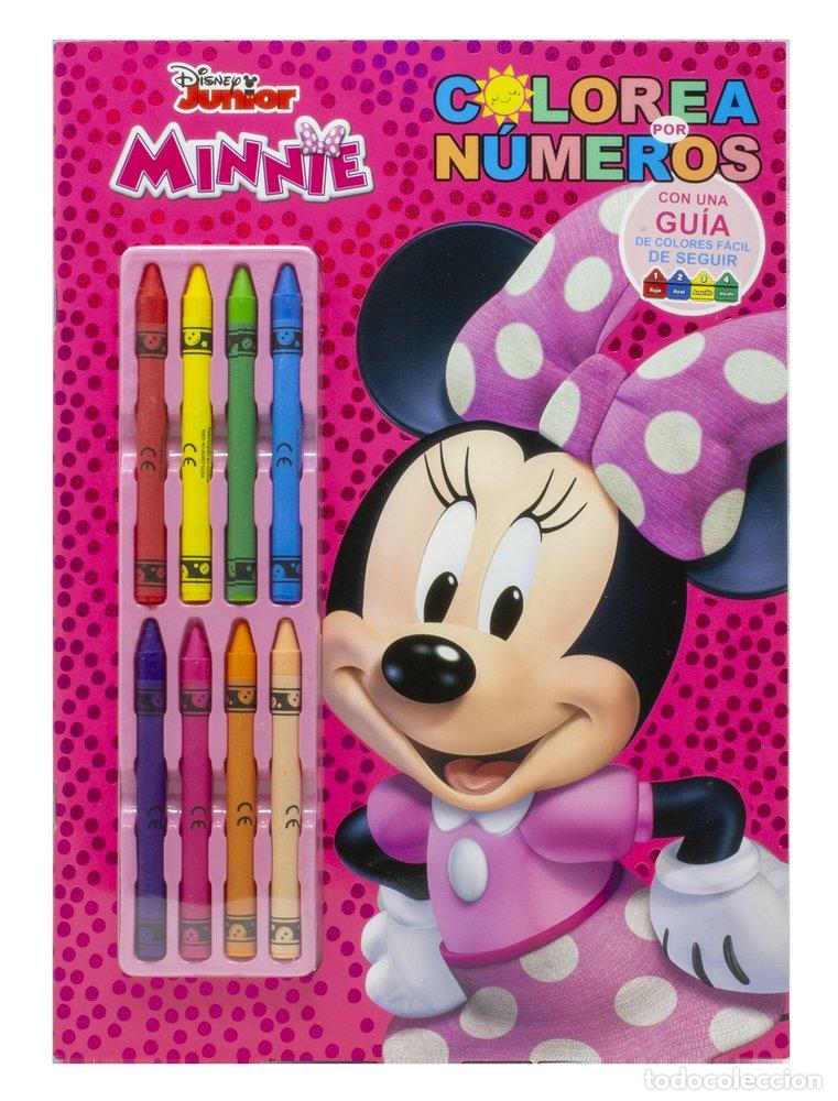 Libros: MINNIE COLOREA POR NUMEROS CON CERAS - DISNEY