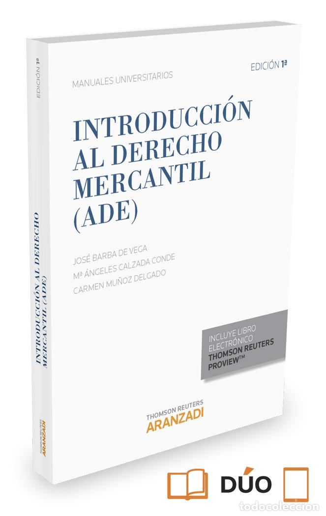 books: INTRODUCCION AL DERECHO MERCANTIL - CALZADA CONDE, ANGELES