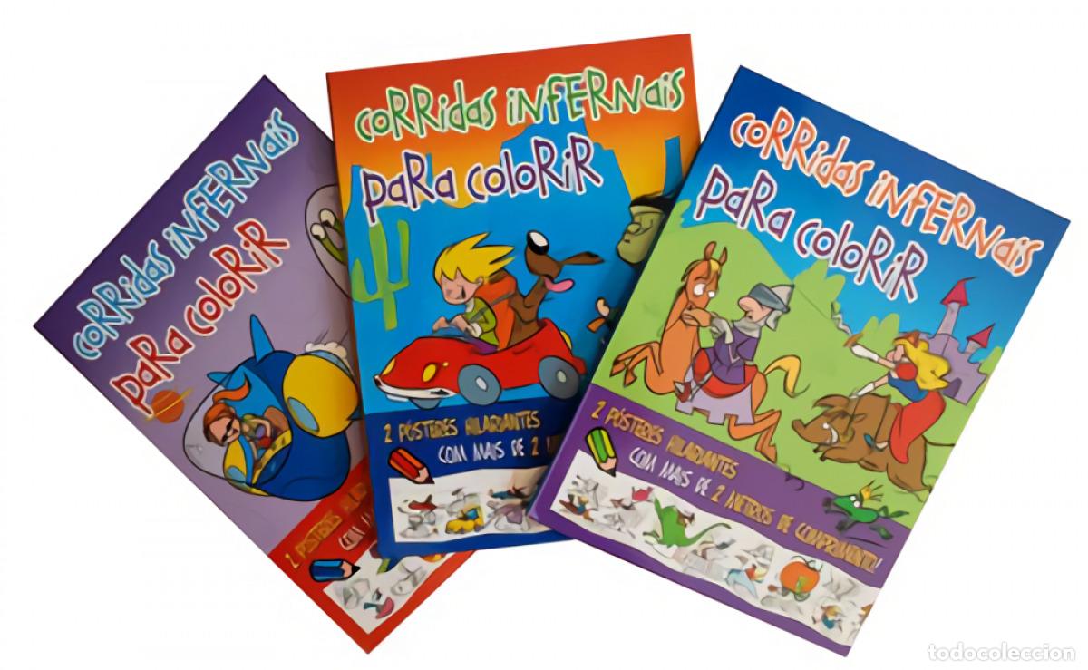 Libros: CORRIDAS INFERNAIS PARA COLORIR - Varios autores