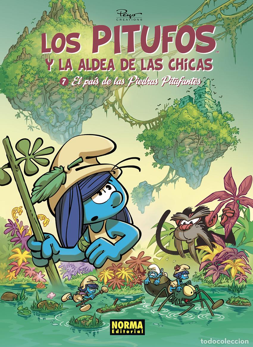 Livres: LOS PITUFOS Y LA ALDEA DE LAS CHICAS 7. EL PAIS DE LAS PIEDRAS PITUFANTES - Peyo