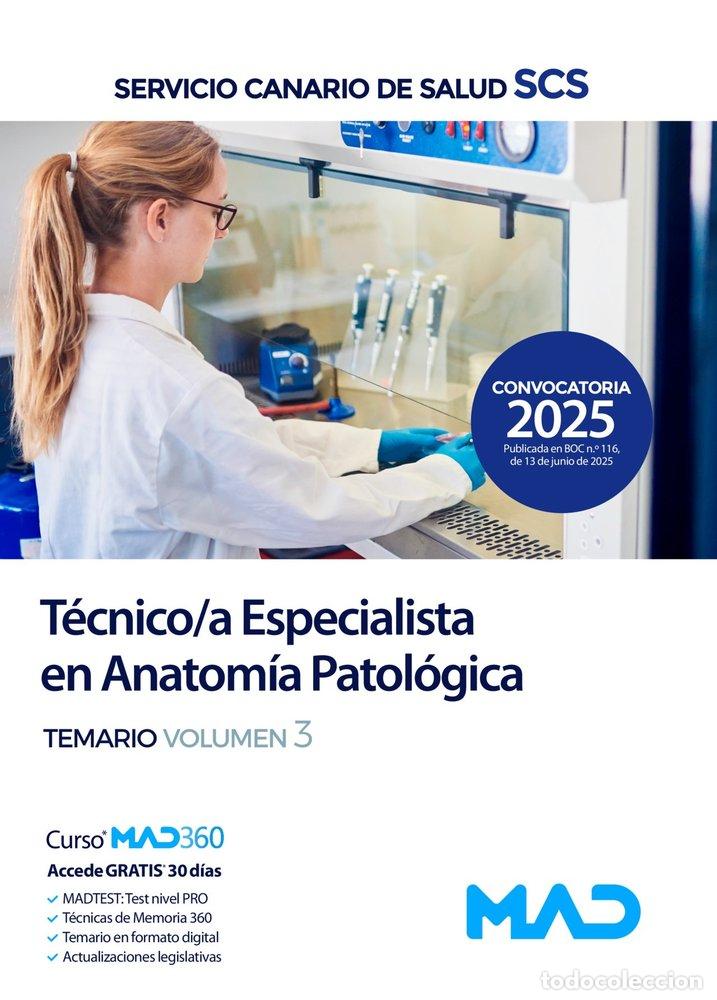 Livres: TECNICO/A ESPECIALISTA ANATOMIA PATOLOGICA TEMARIO 3 CANARIO - AA.VV