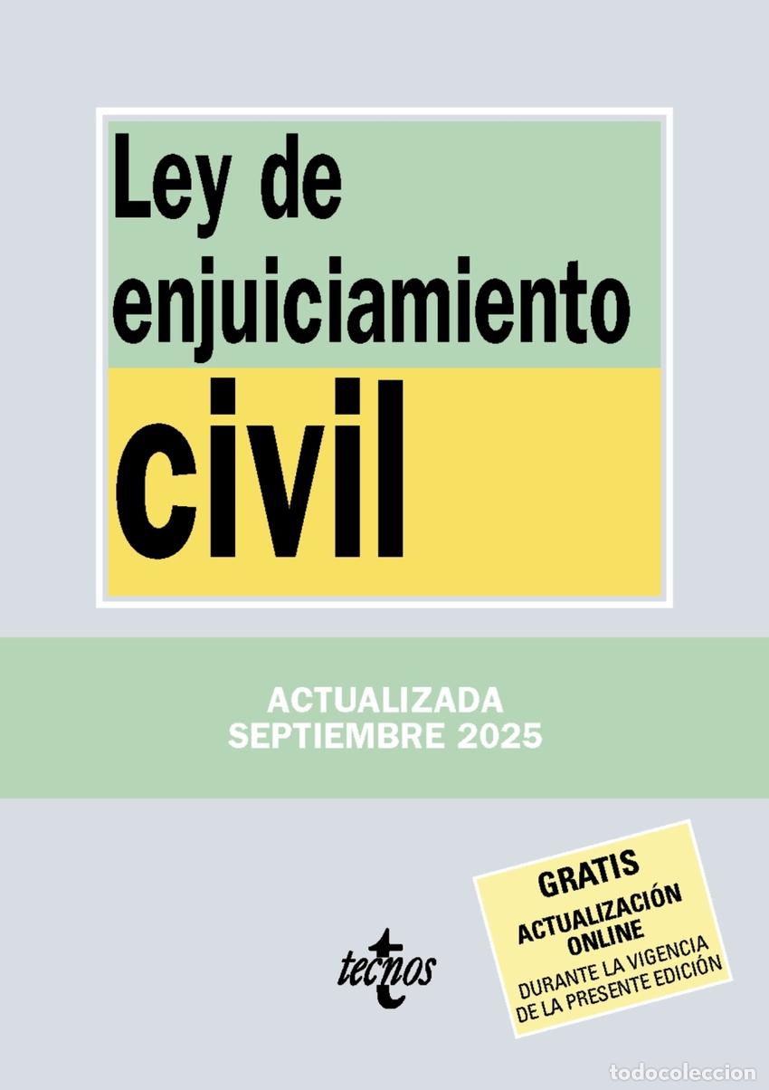 Libros: LEY DE ENJUICIAMIENTO CIVIL - Editorial Tecnos