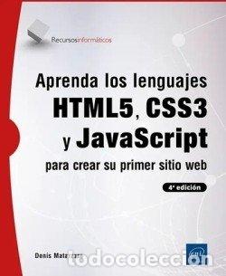 Libros: APRENDA LOS LENGUAJES HTML5 CSS3 Y JAVASCRIPT 4&ordf; ED - AA.VV