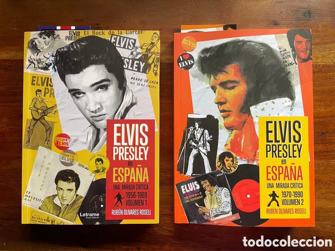 Libros: Elvis Presley en Espa&ntilde;a. Vol&uacute;menes 1 y 2. Rub&eacute;n Olivares Rosell