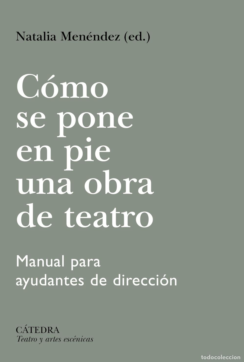 Libros: C&Oacute;MO SE PONE EN PIE UNA OBRA DE TEATRO - Natalia Men&eacute;ndez