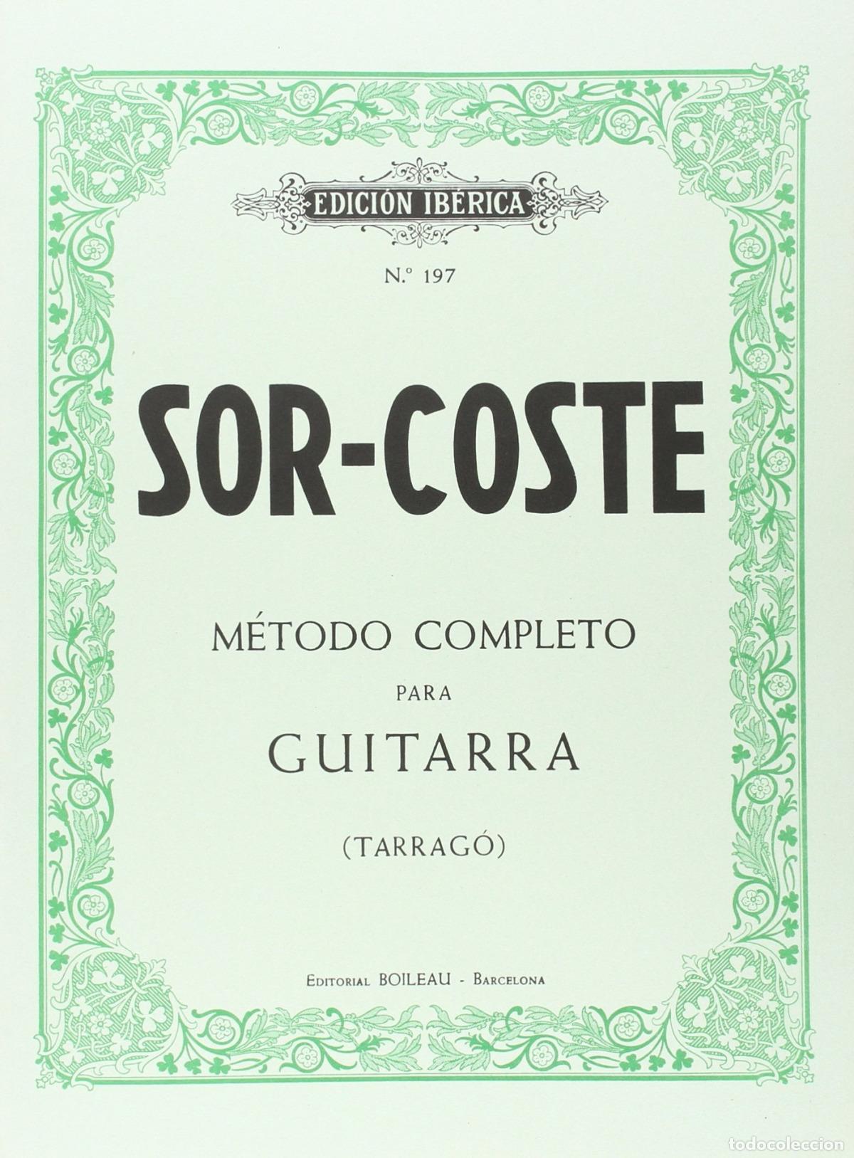 Libri: M&Eacute;TODO DE GUITARRA - COSTE, Napol&eacute;on