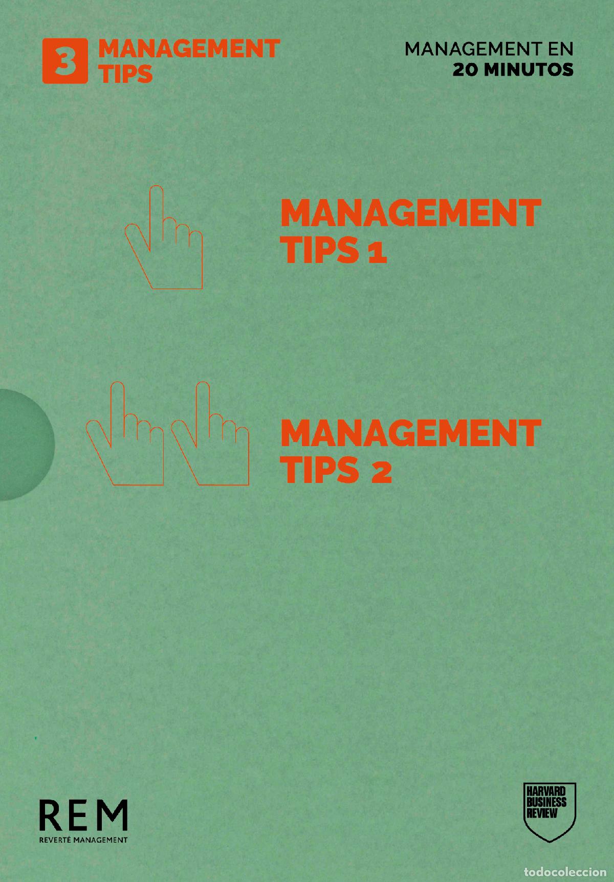 Libros: ESTUCHE MANAGEMENT EN 20 MINUTOS: MANAGEMENT TIPS - NULL, HARVARD BUSINESS REVIEW
