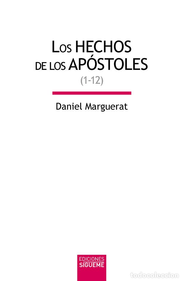 Livros: LOS HECHOS DE LOS AP&Oacute;STOLES (1-12) - Marguerat, Daniel