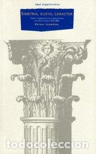 Livros: SIMETRIA GUSTO Y CARACTER AA - SZAMBIEN, WERNER