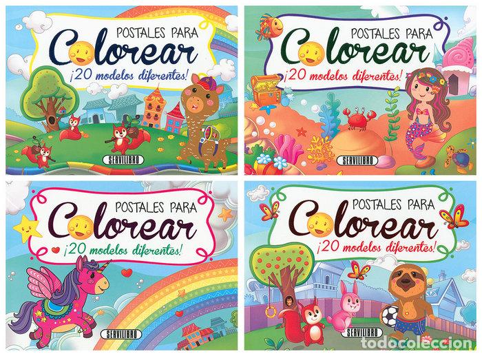Libros: POSTALES PARA COLOREAR - AA.VV
