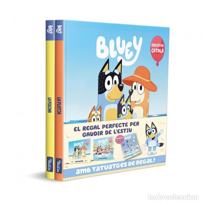 Livros: BLUEY. UN CONTE - A LA PLATJA! A LA PISCINA! PACK AMB DOS LLIBRES DE BLUEY PER GAUDIR DE L'ESTIU - B