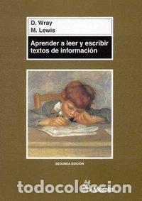 books: APRENDER A LEER Y ESCRIBIR TEXTOS DE INFORMACION - WRAY, D.