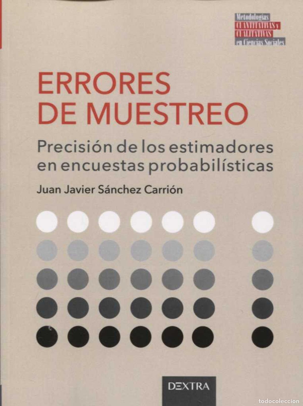 Libros: ERRORES DE MUESTREO - S&Aacute;NCHEZ CARRI&Oacute;N, JUAN JAVIER