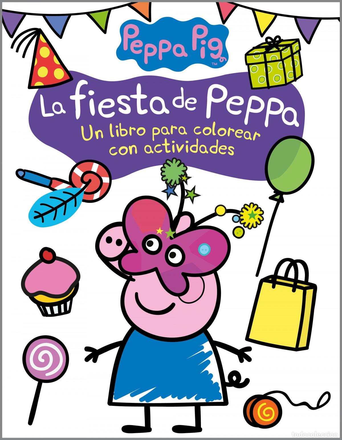 Libros: LA FIESTA DE PEPPA (ACTIVIDADES PARA COLOREAR) - Hasbro,