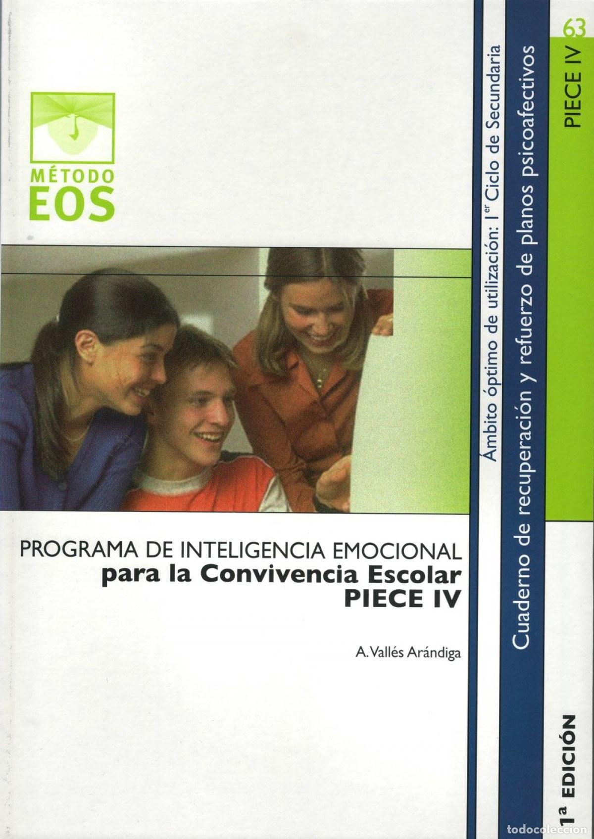 Libros: PROGRAMA INTELIGENCIA EMOCIONAL CONVIVENCIA ESCOLAR IV - Valles Arandiga, Antonio