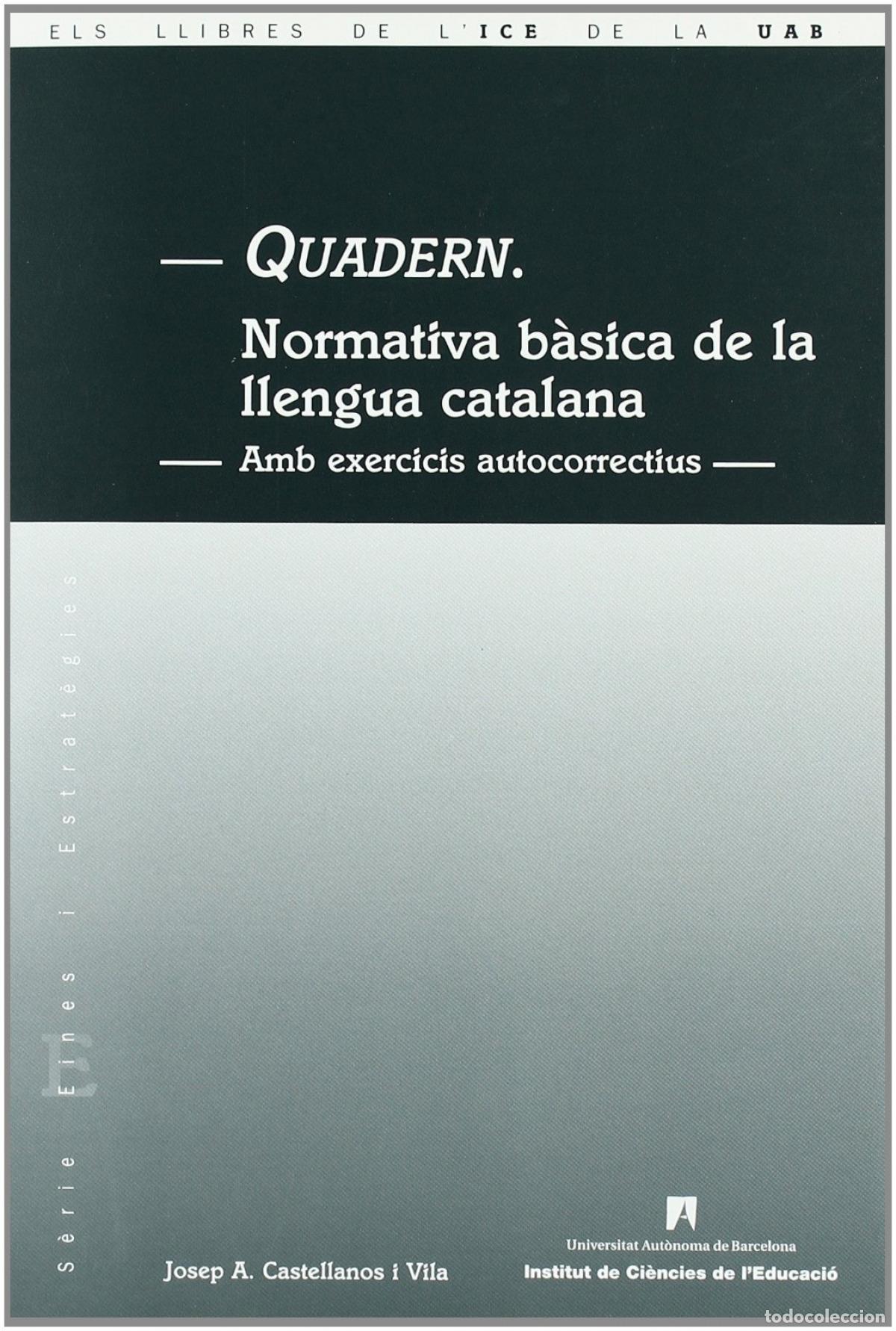 books: QUADERN - Castellanos i Vila, Josep Anton