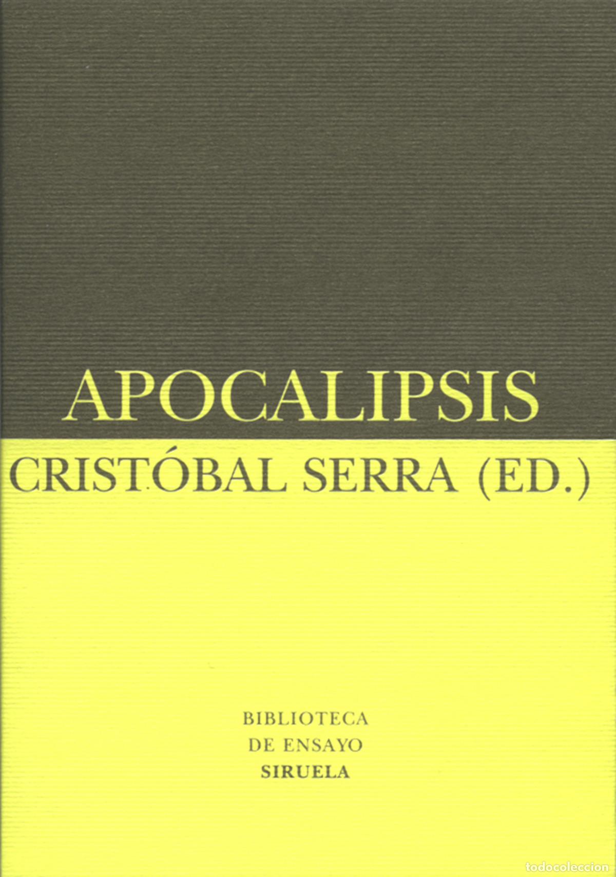 Libros: APOCALIPSIS - Serra, Crist&oacute;bal