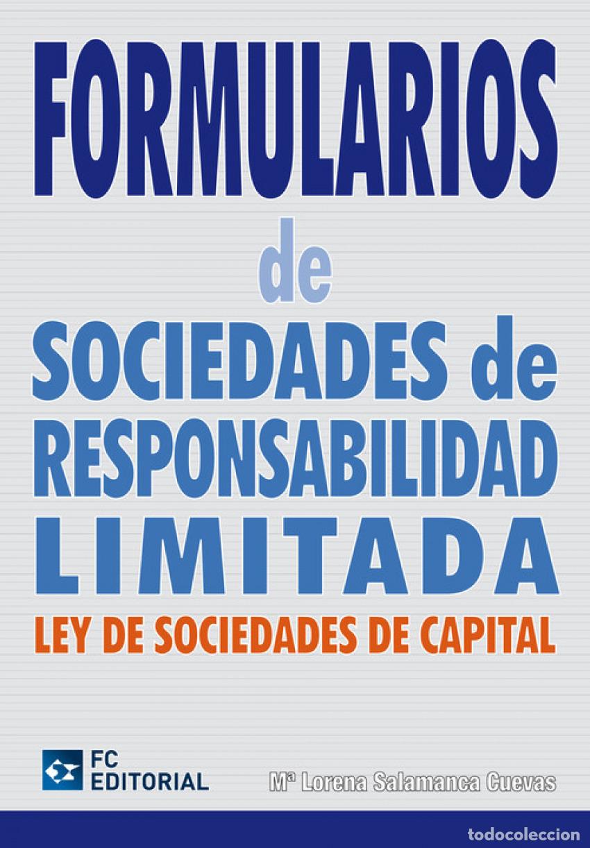 Libros: FORMULARIOS DE SOCIEDADES DE RESPONSABILIDAD LIMITADA - Salamanca Cuevas, Maria Lorena